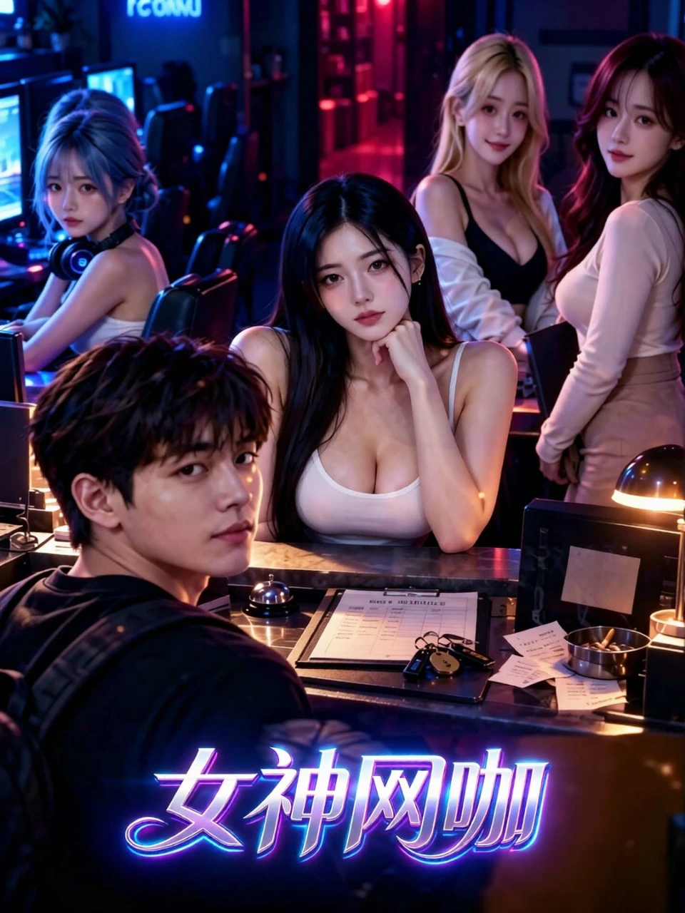 女神网咖海报