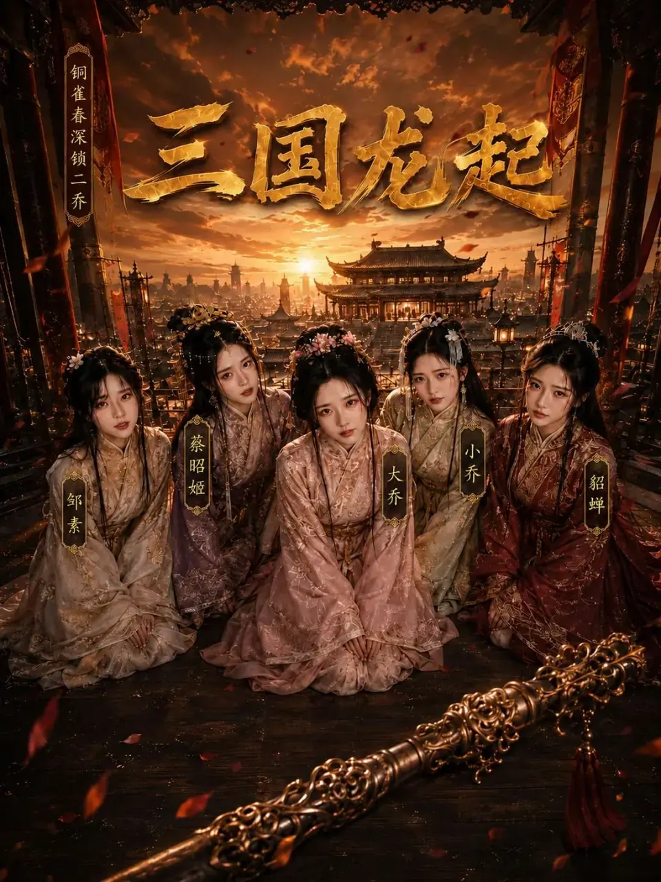 三国龙起海报